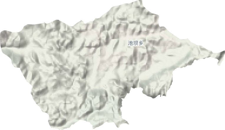 池坝乡地形图