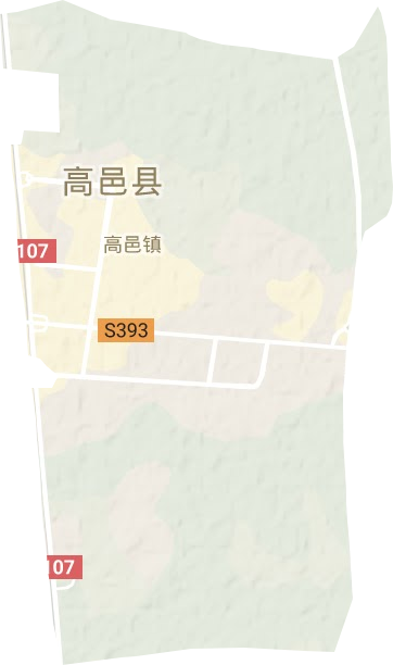 高邑镇地形图
