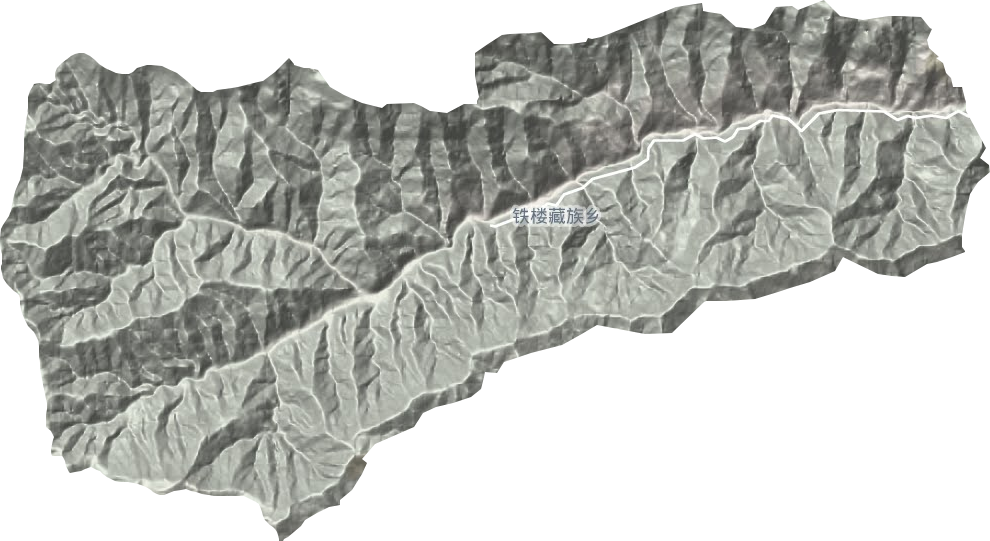 铁楼藏族乡地形图