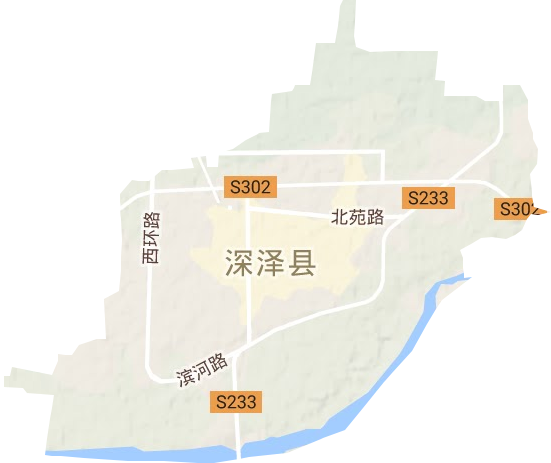 深泽镇地形图