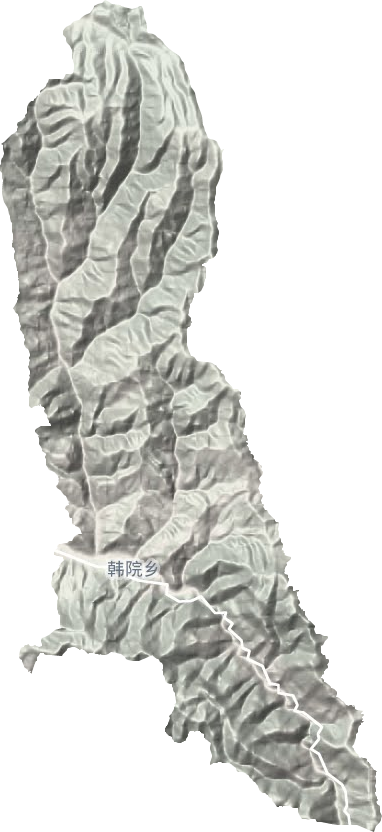 韩院乡地形图