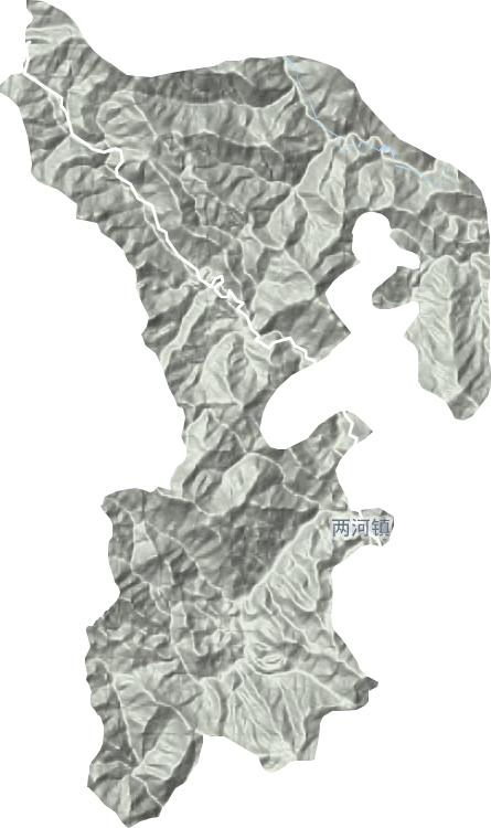 两河镇地形图