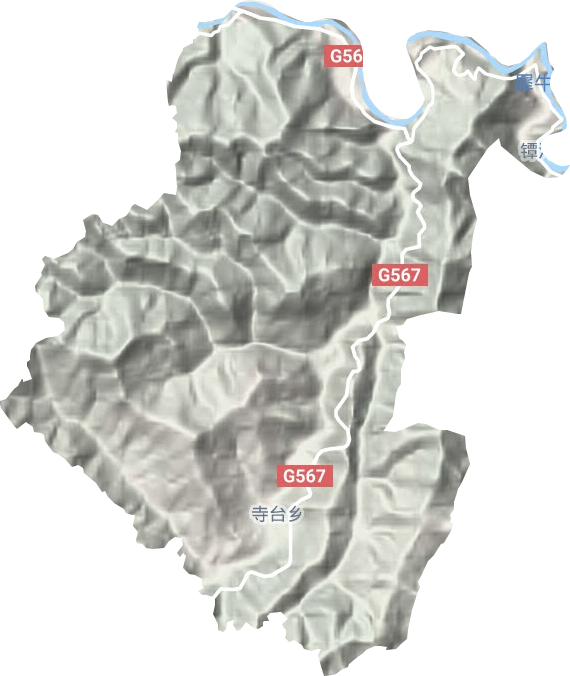 寺台乡地形图