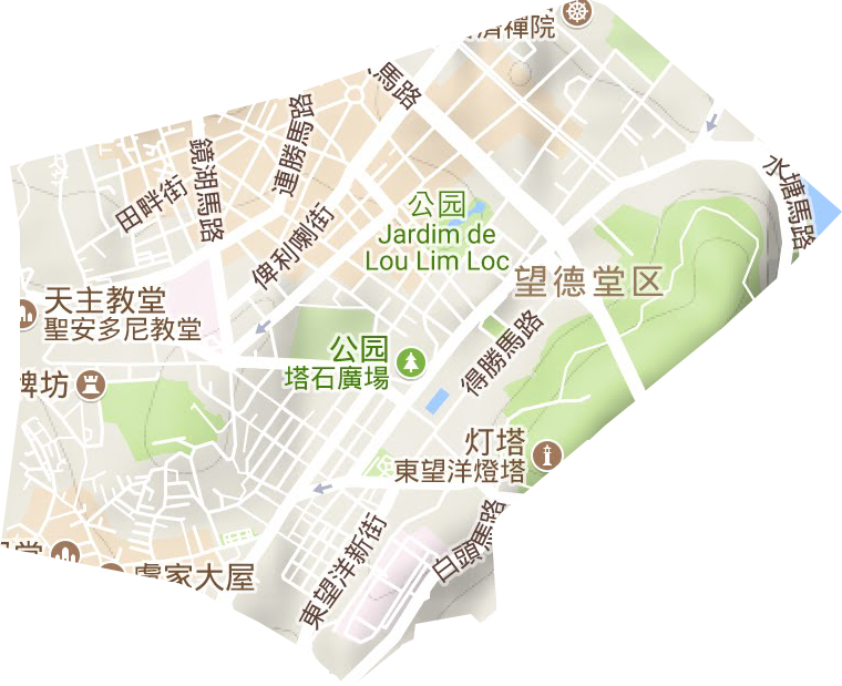 花王堂区地形图