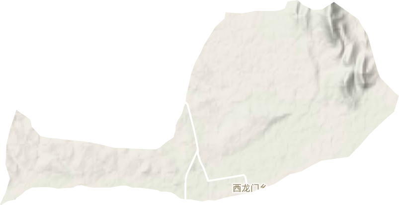 西龙门乡地形图