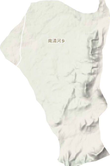 南清河乡地形图