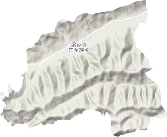 梁家寺乡地形图