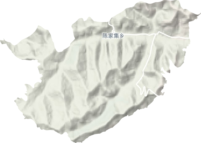 陈家集乡地形图