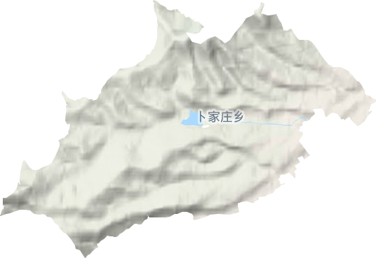 卜家庄乡地形图