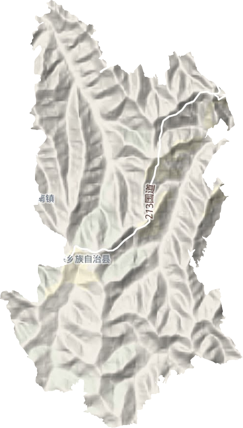 锁南镇地形图