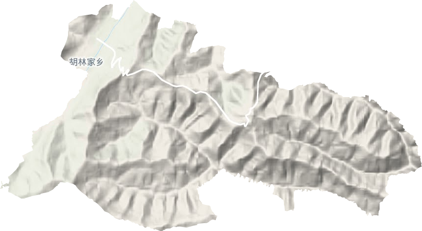 胡林家乡地形图