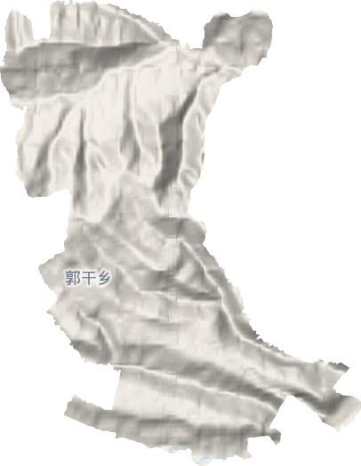 郭干乡地形图
