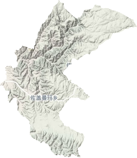 佐盖曼玛乡地形图