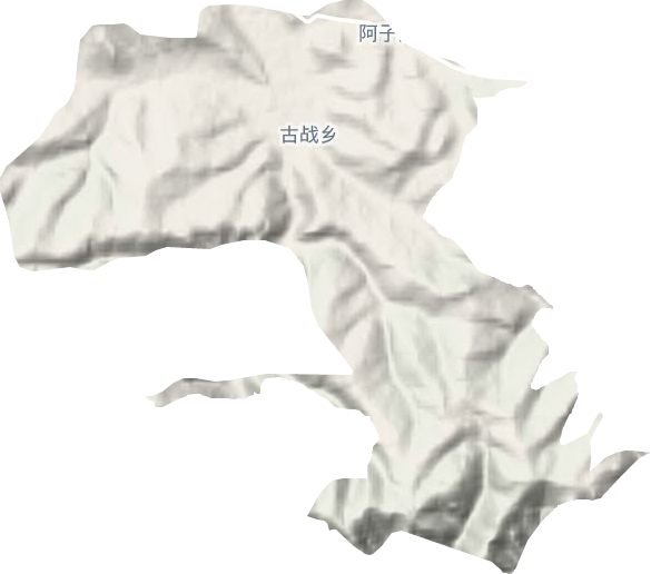 古战回族乡地形图
