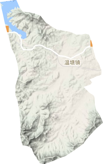 温塘镇地形图