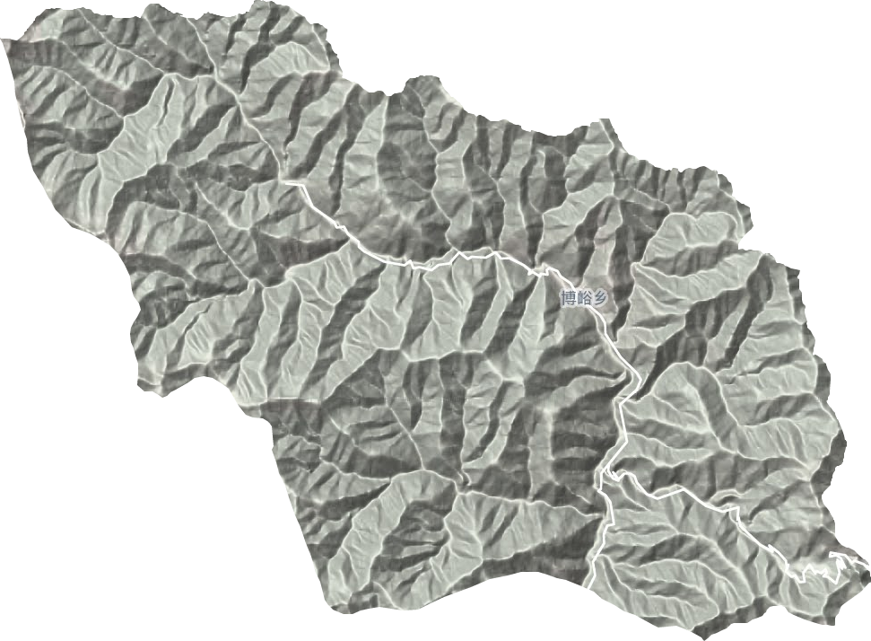 博峪乡地形图
