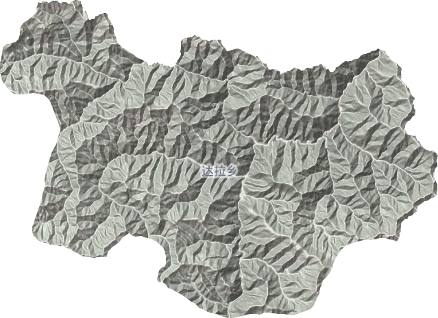 达拉乡地形图
