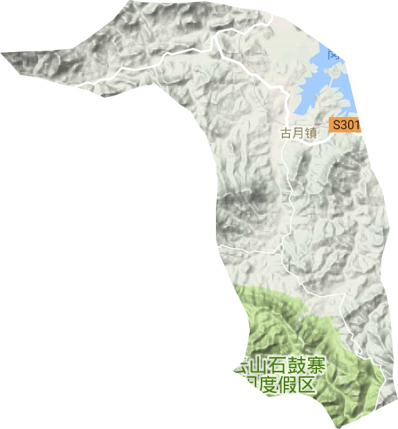 古月镇地形图