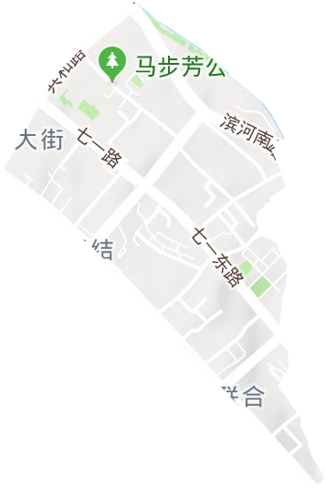 周家泉街道地形图