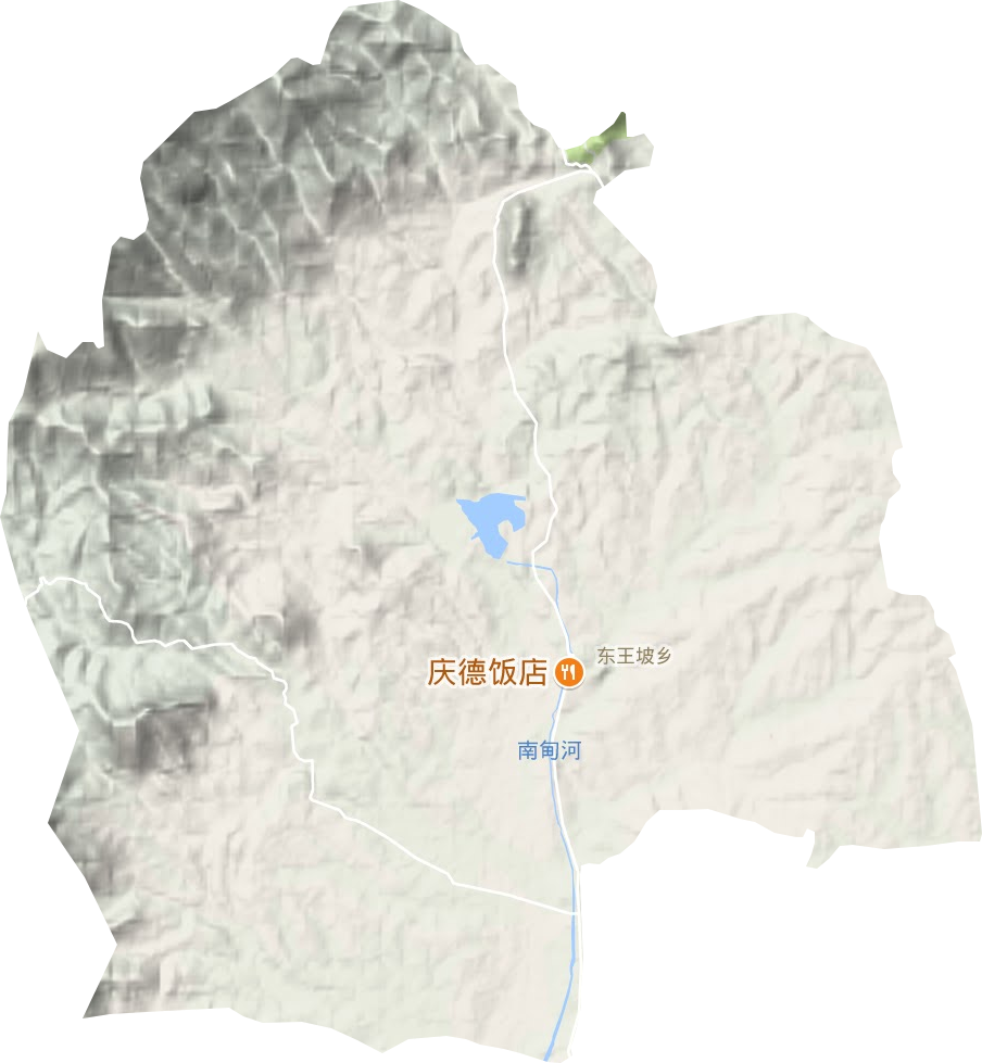 东王坡乡地形图