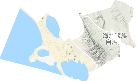 青海湖乡地形图