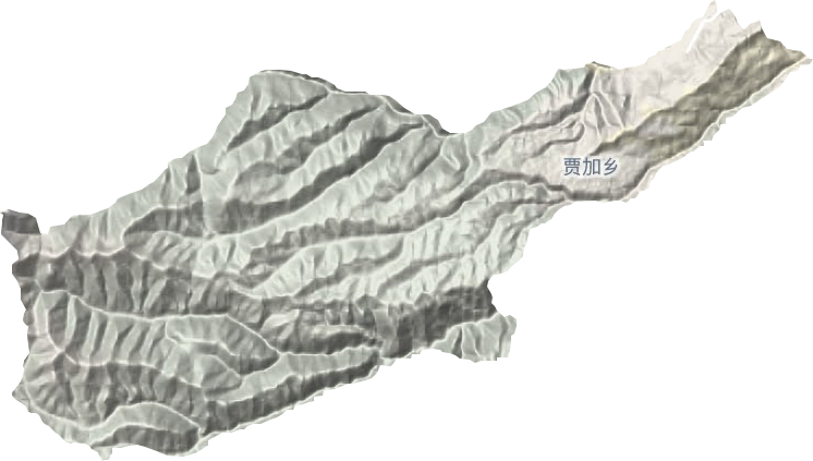 贾加乡地形图