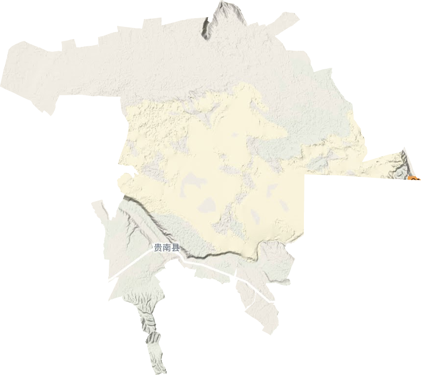 茫曲镇地形图