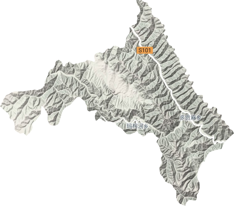 多贡麻乡地形图
