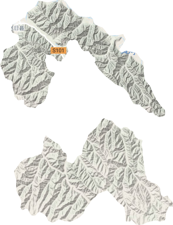 吉迈镇地形图