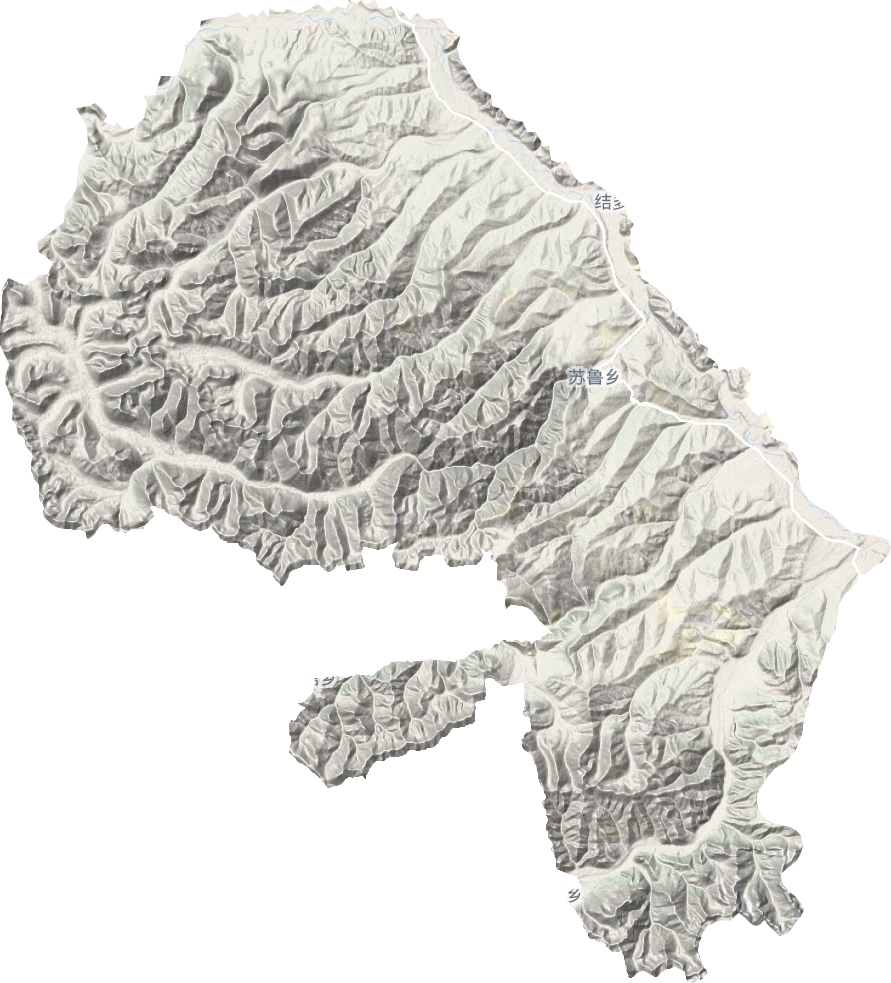 苏鲁乡地形图