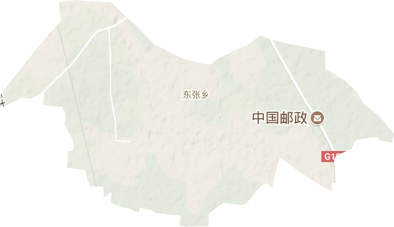 东张乡地形图