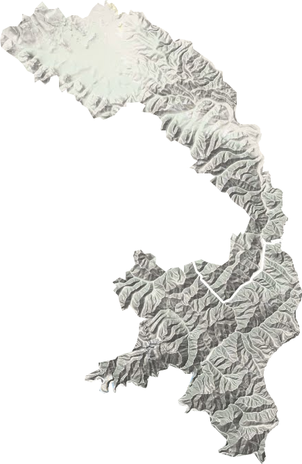 巴干乡地形图