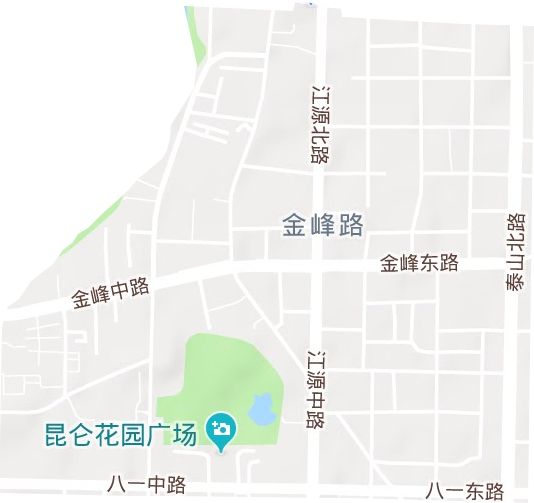 金峰路街道地形图
