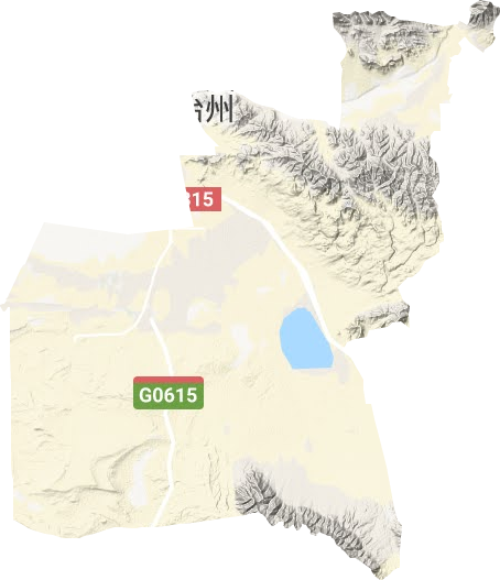 尕海镇地形图