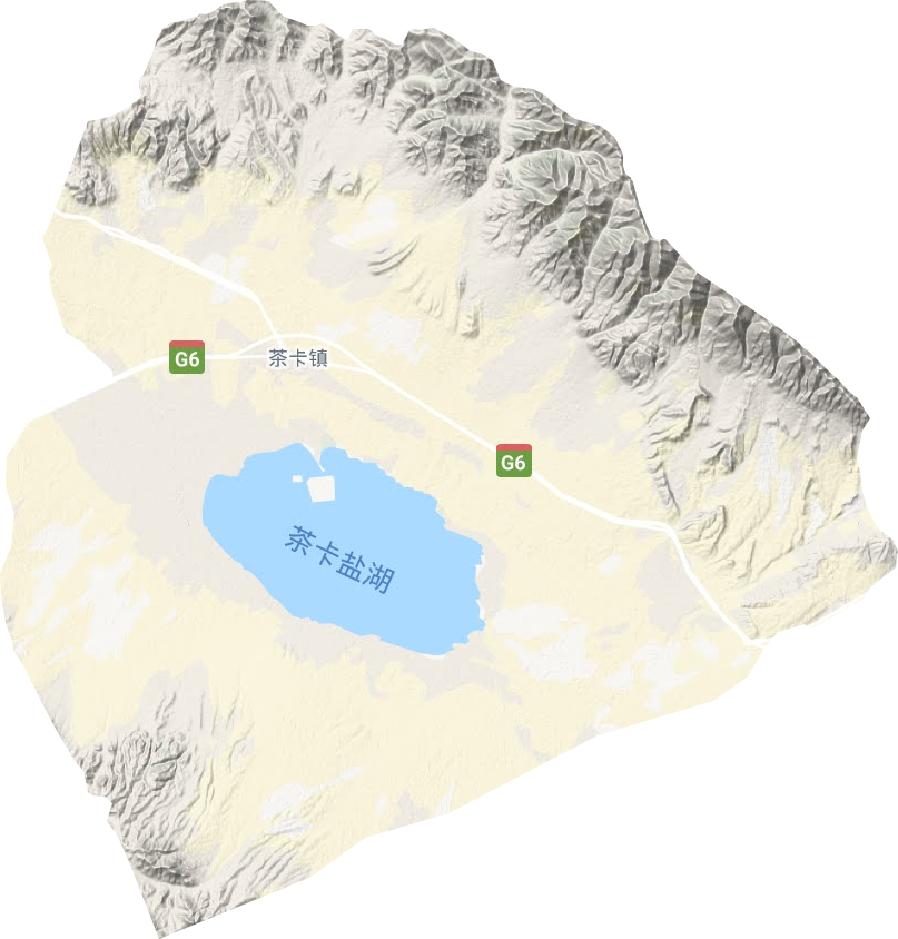 茶卡镇地形图