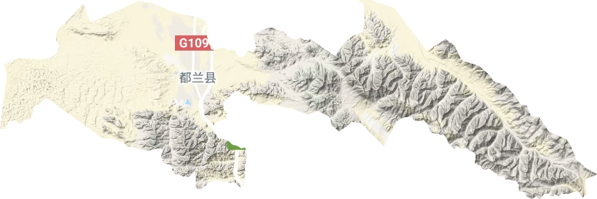 察汉乌苏镇地形图