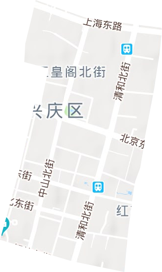 玉皇阁北街街道地形图