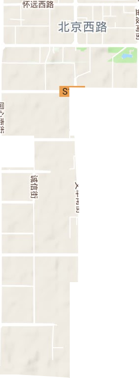 北京西路街道地形图