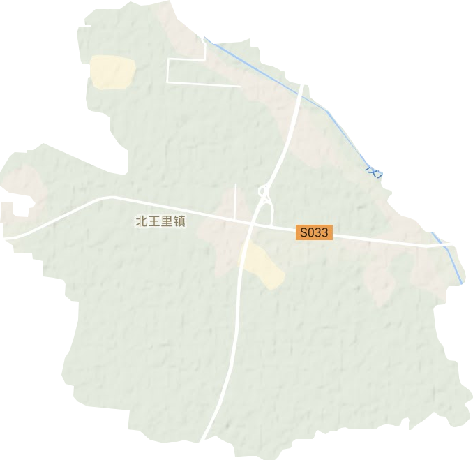 北王里镇地形图