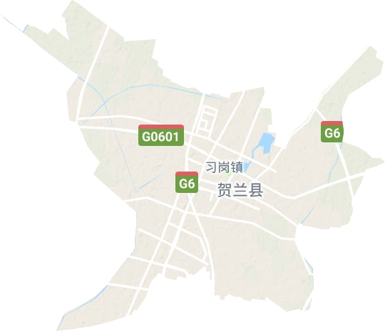 习岗镇地形图