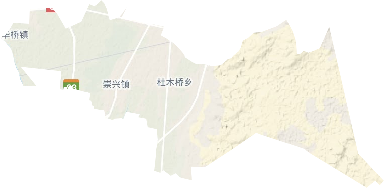 崇兴镇地形图
