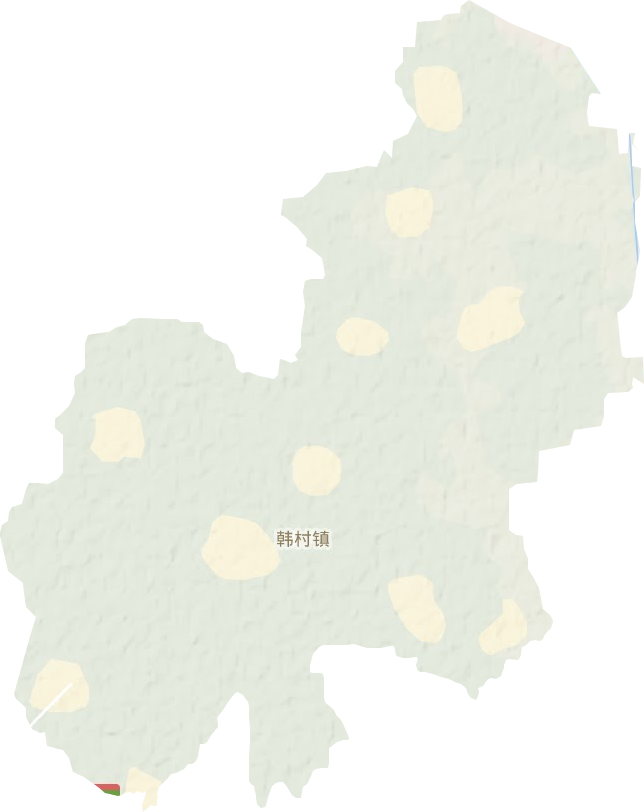 韩村镇地形图