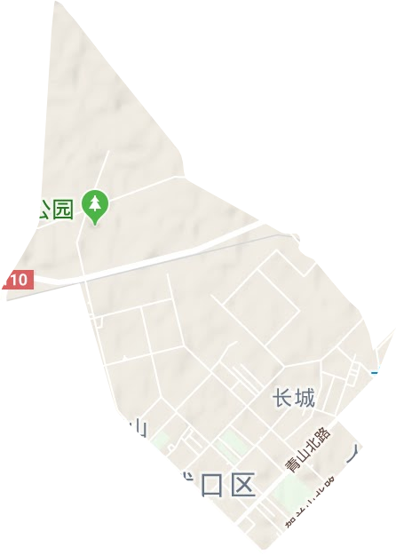 长城街道地形图