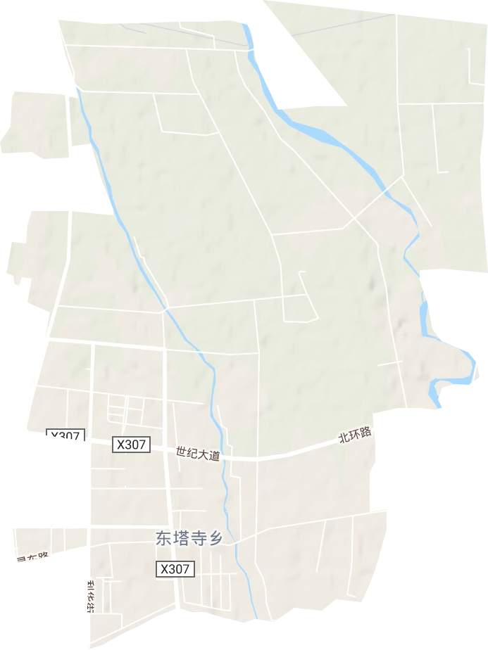 东塔寺乡地形图