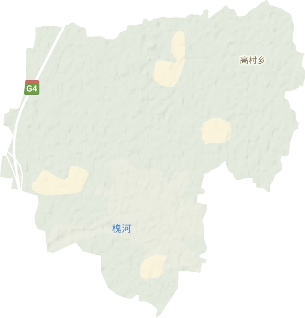 高村乡地形图
