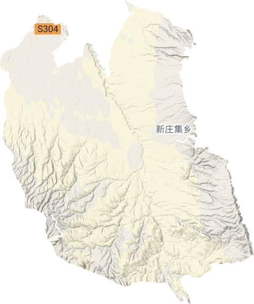 红寺堡开发区南川乡地形图