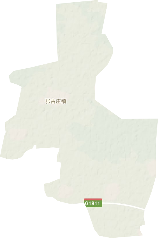 张古庄镇地形图