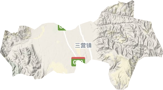 三营镇地形图
