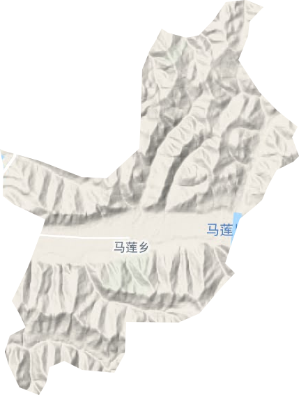 马莲乡地形图