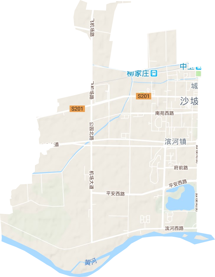 滨河镇地形图